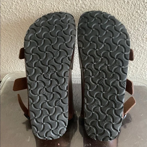 Birkirs Brown Leather Sandals with Buckles - Picture 6 of 8